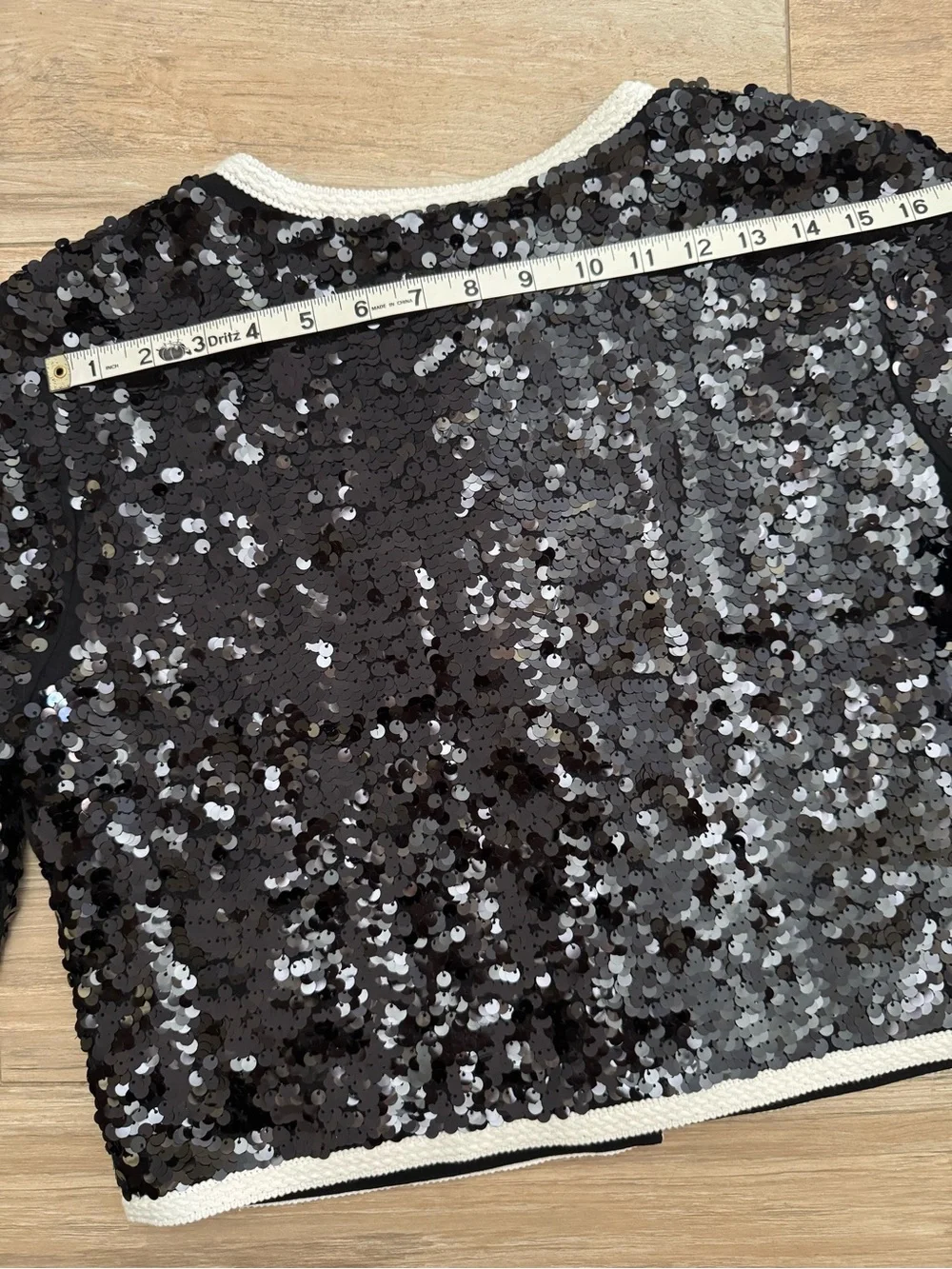 J.Crew Mariner Jersey Lady Jacket with Sequins Size Medium